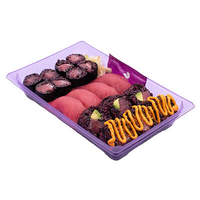 Tuna Deluxe Combo with purple rice